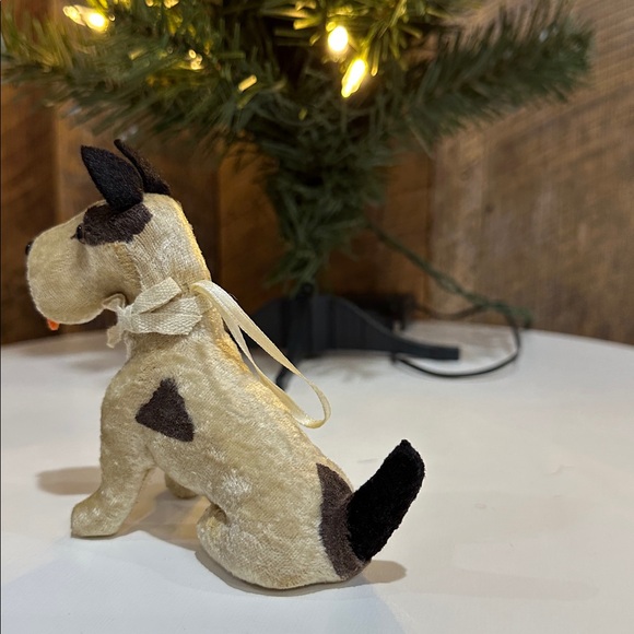 Antique Bleuette Doll Mohair vintage Terrier 5" Toy Dog Fripon For French Doll - Picture 6 of 7